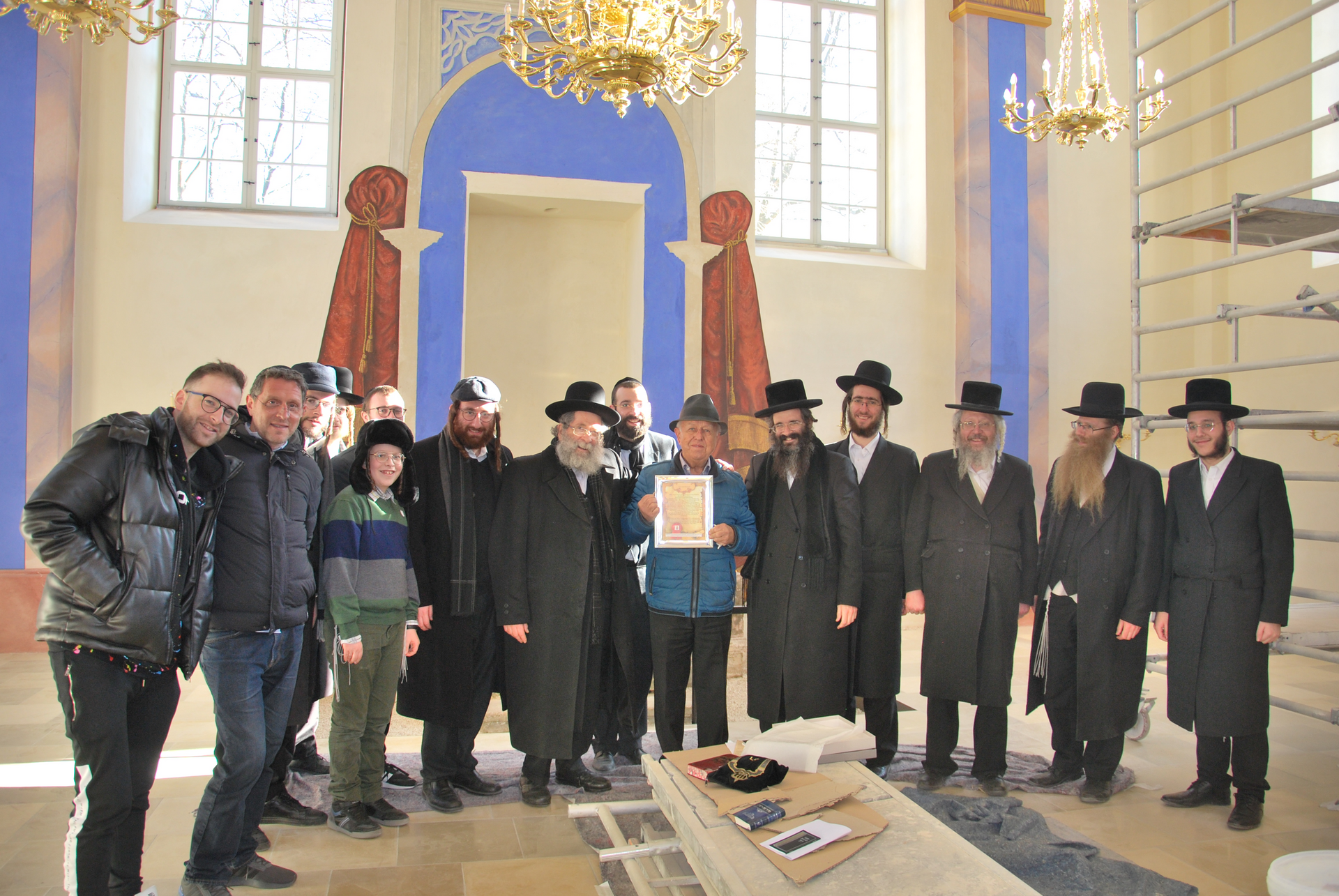 Y. Frischmann, Nachfahren von Moshe König, bei ihrem Besuch in Kobersdorf (2022)