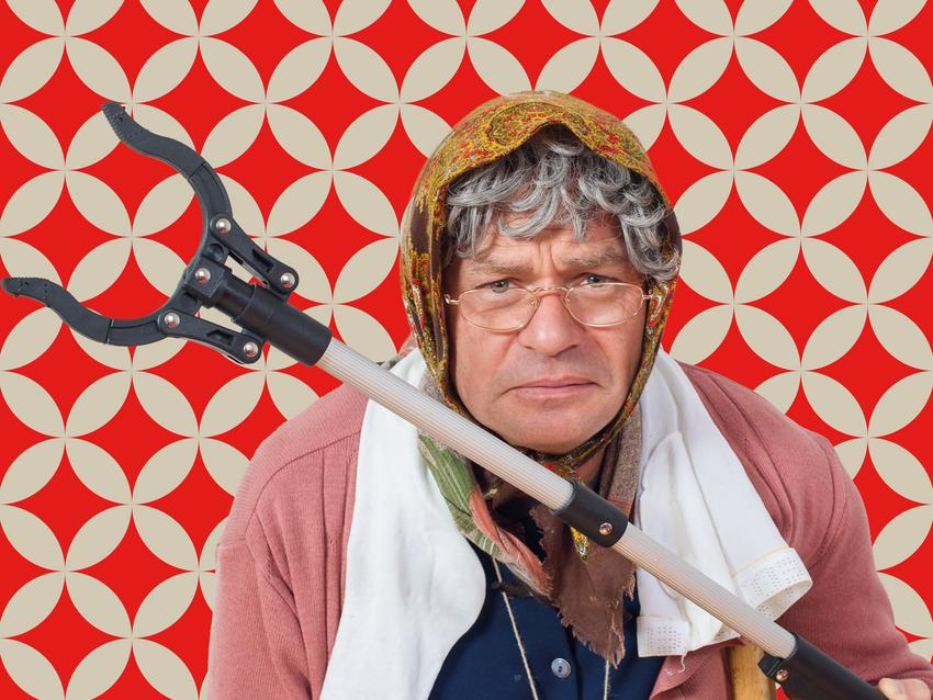 Markus Hirtler verkleidet als Ermi-Oma