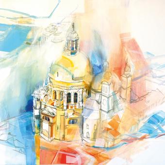 Kunstwerk von Dr. Gottfried Reszner "Immer wieder Venedig" 