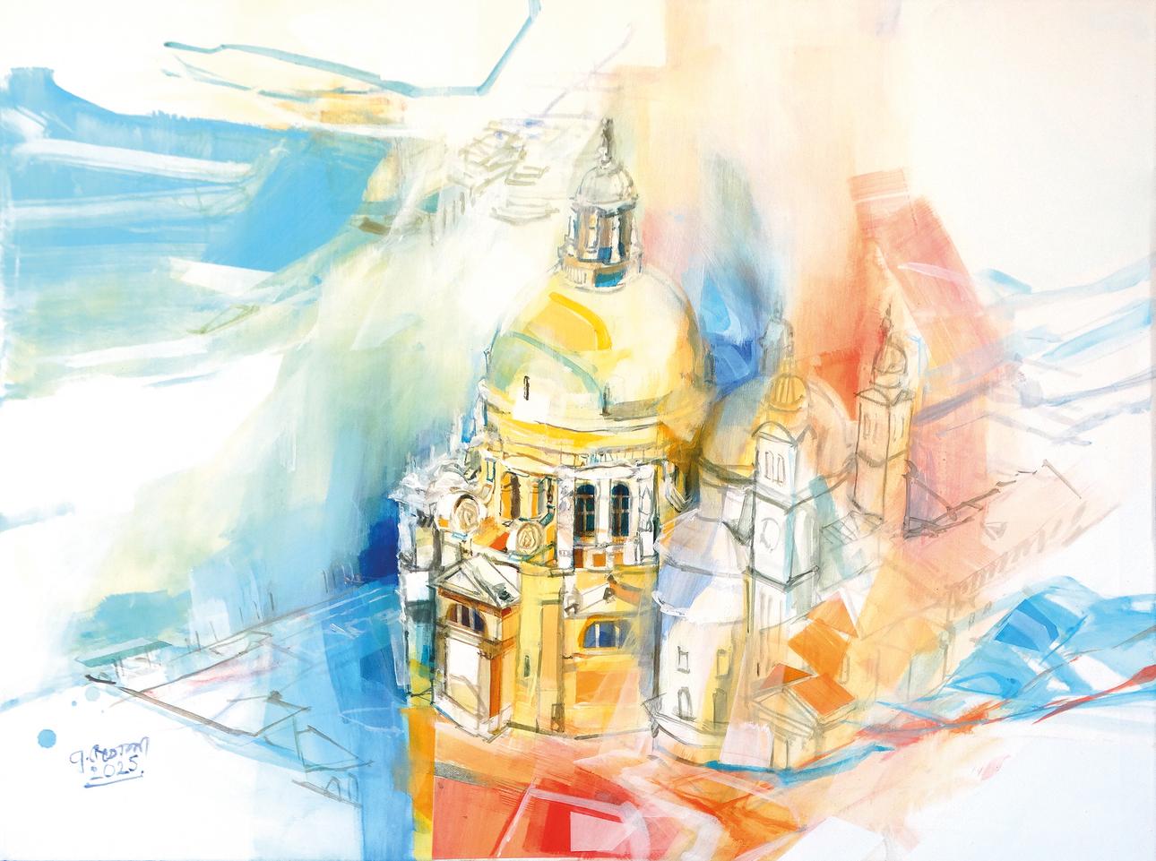 Kunstwerk von Dr. Gottfried Reszner "Immer wieder Venedig" 
