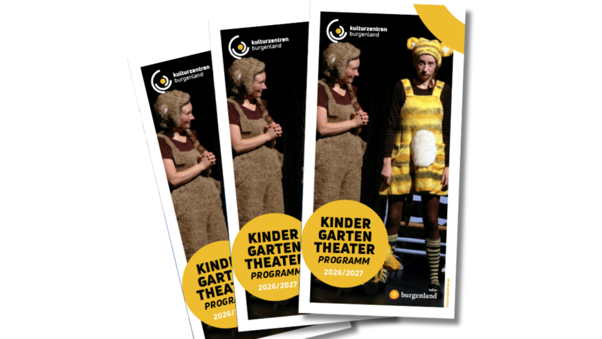 Folder Kindergartentheaterprogramm der Kulturzentren Burgenland 2026 2027