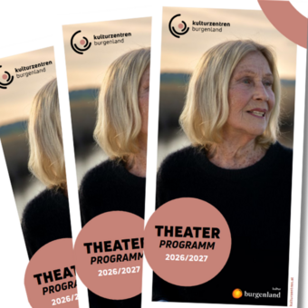 Folder Theaterprogramm der Kulturzentren Burgenland 2026 2027