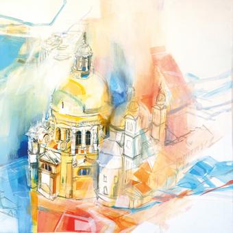 Ein Bild von Gottfried Reszner aus der Ausstellung Immer wieder Venedig